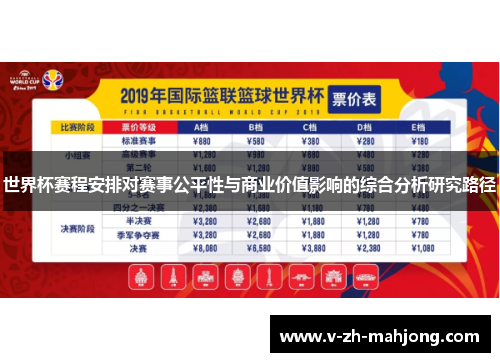 世界杯赛程安排对赛事公平性与商业价值影响的综合分析研究路径